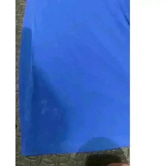 Eliza J. Cobalt Blue Plus Ruched Drape One Shoulder Cocktail Dress, sz 14 - Picture 16 of 16